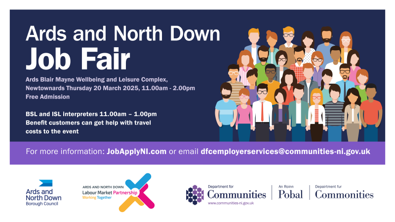 Ards and north Down Job Fair Thursday 20 March